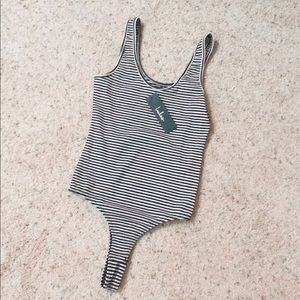 *SOLD* Striped tank bodysuit - Lulus